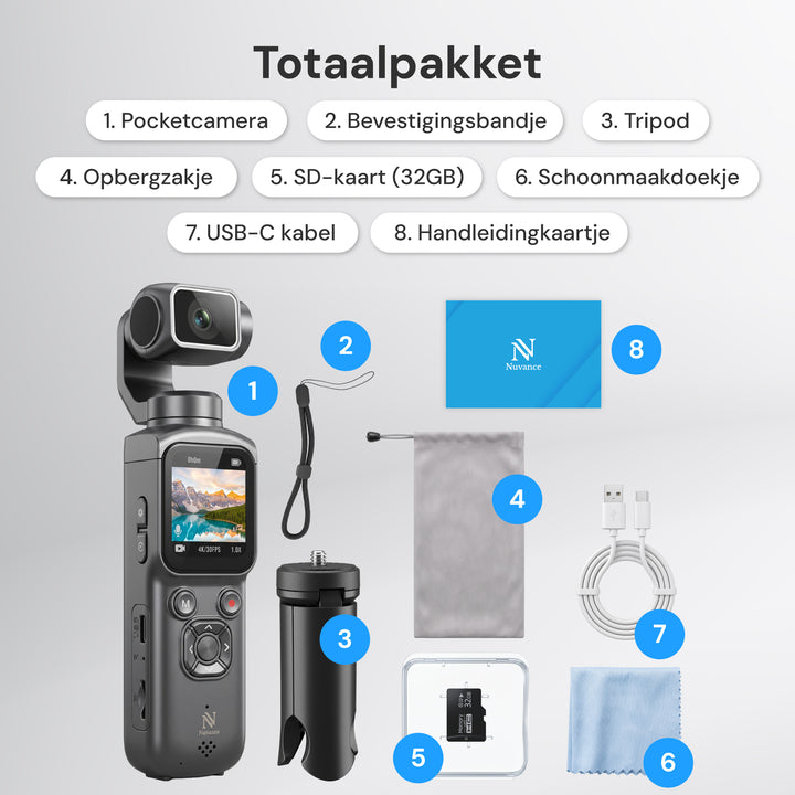 Pocket Camera - 4K Ultra HD - Mini Camera