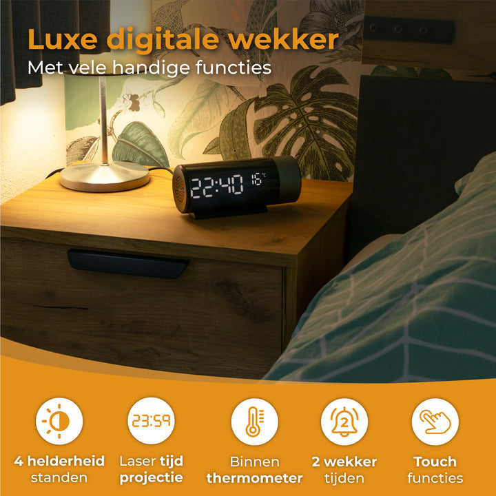 Projectiewekker TFA zwart - Uurwerk- en Meteospecialist Vlasma Projectiewekker TFA zwart - Uurwerk- en Meteospecialist Vlasma