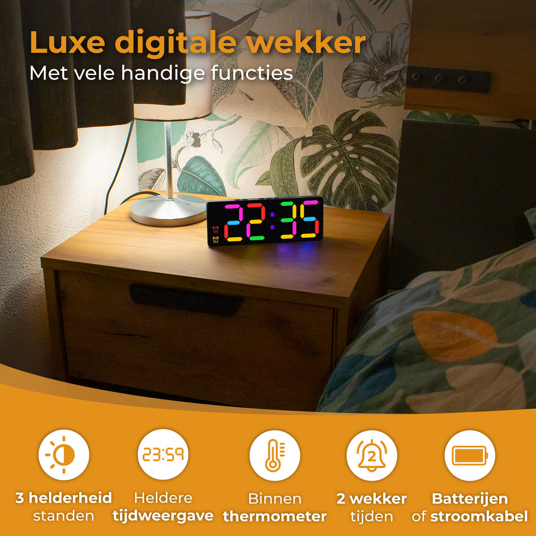 Digitale Wekker RGB Display