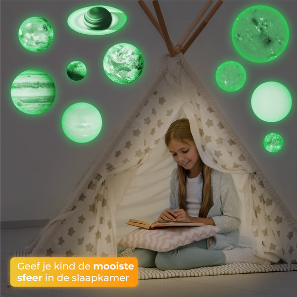 Glow In The Dark Planeten - 10 Stuks