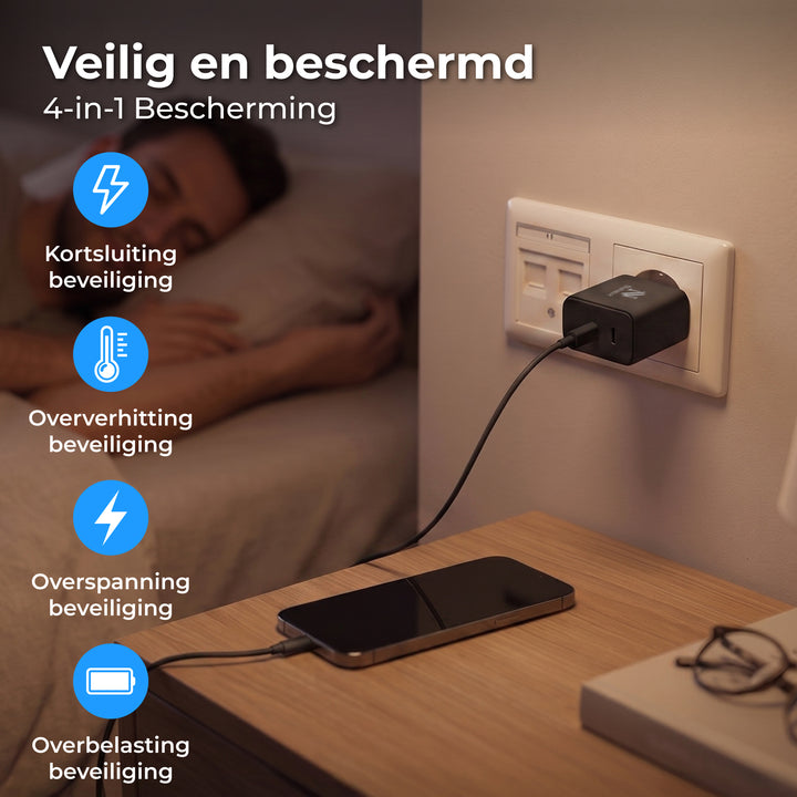 USB C Adapter Zwart