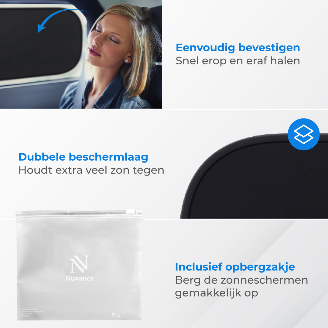 Zonnescherm voor Auto - 2 Stuks