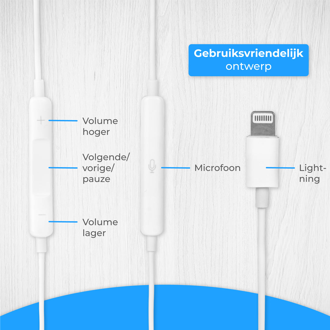 Oortjes met Draad - Lighting Aansluiting