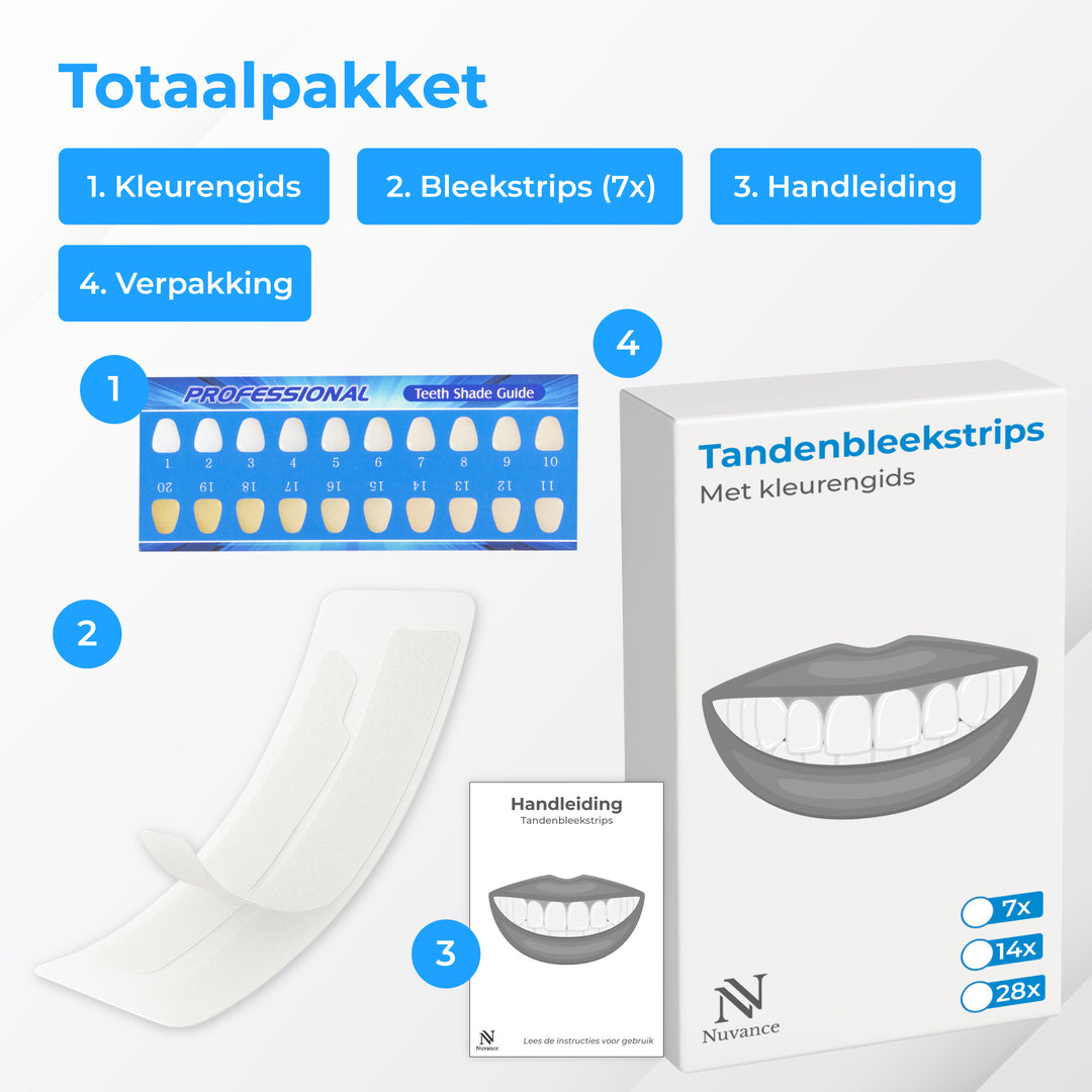 Teeth Whitening Strips - 7 Sets/ 14 Strips