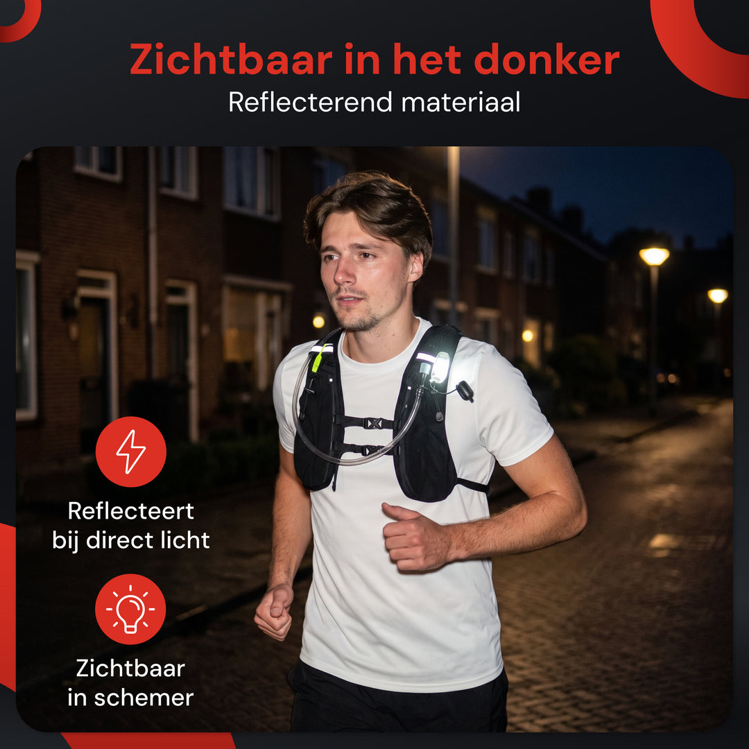 Hardloopvest - 2L Waterzak
