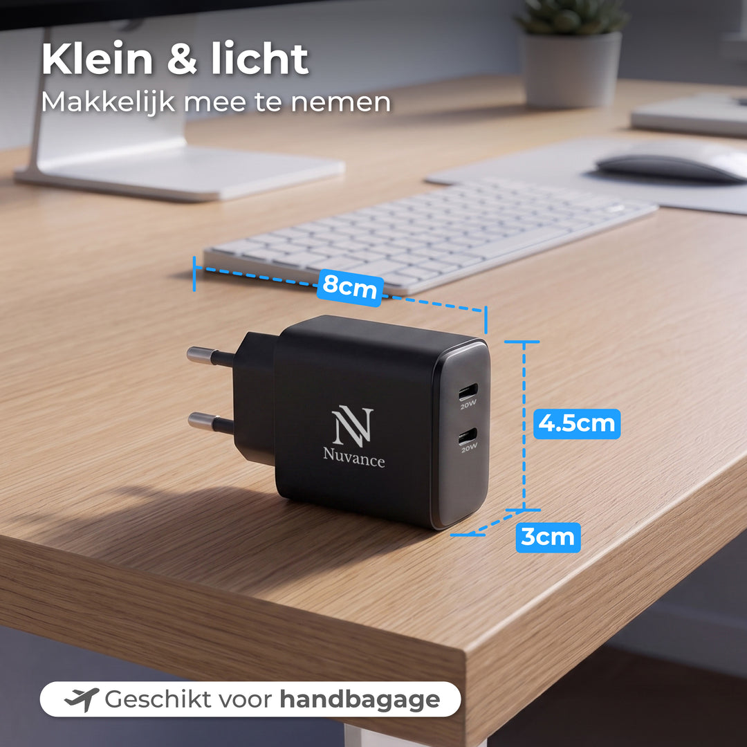USB C Adapter Zwart