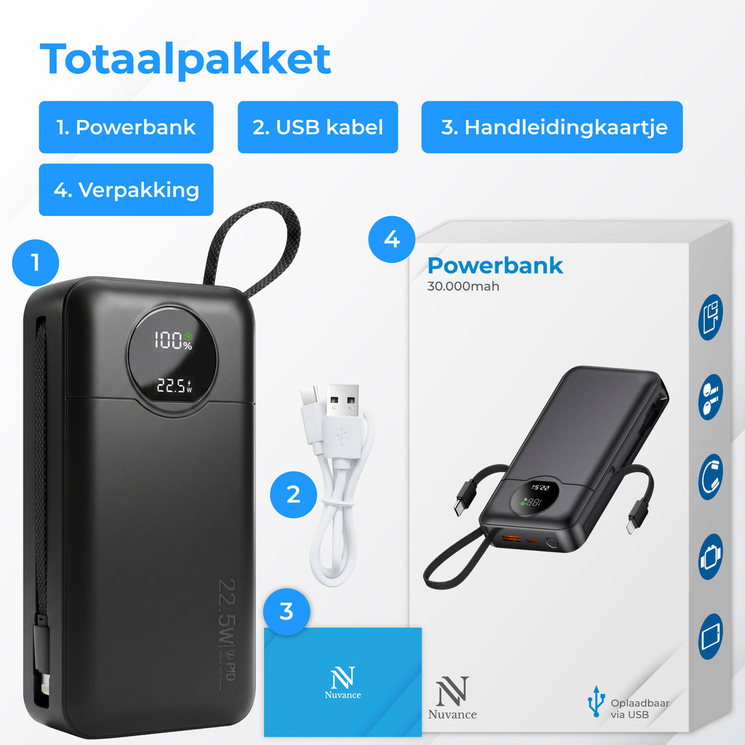 Powerbank 30.000 mAh