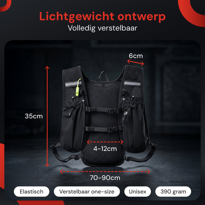 Hardloopvest - 2L Waterzak