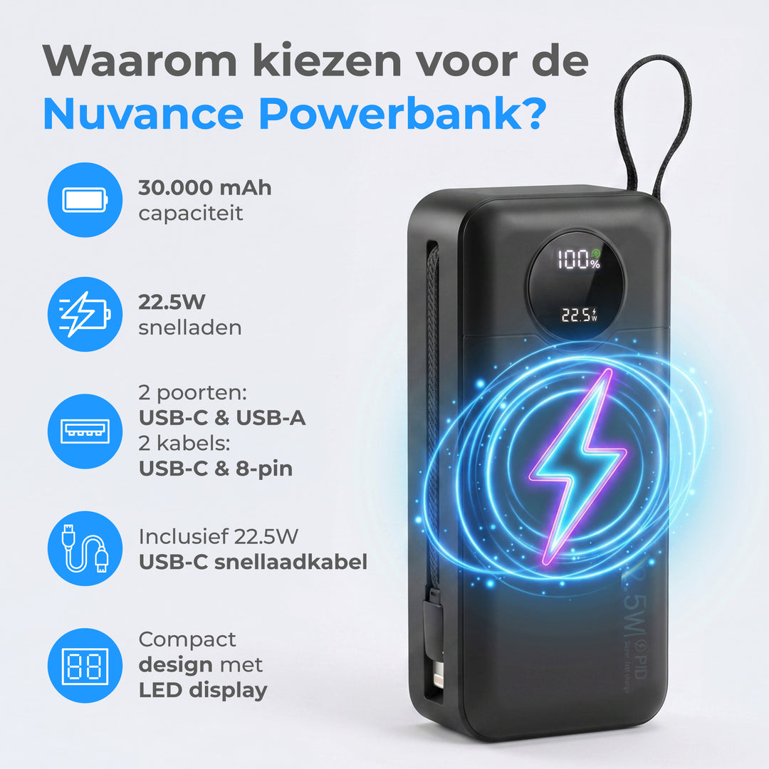 Powerbank 30.000 mAh