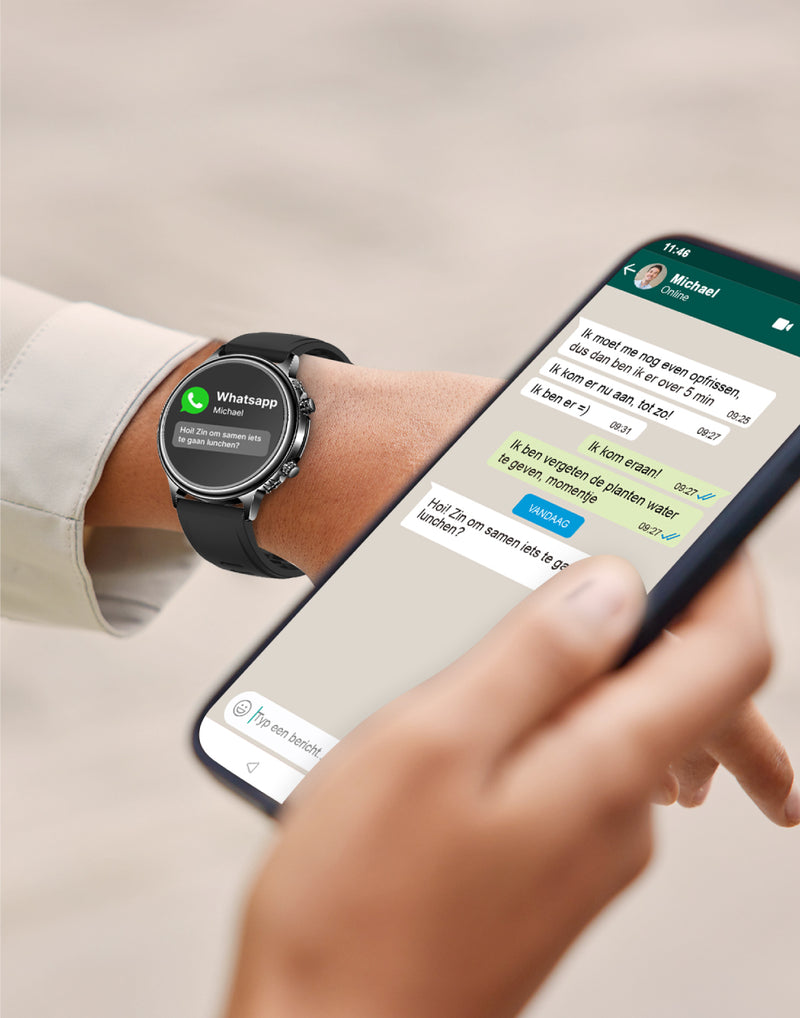 smartwatch die whatsapp bericht ontvangt